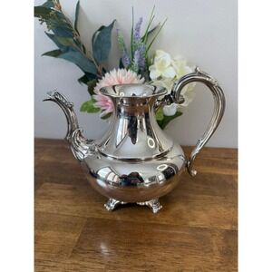 Vintage Victorian Plate Silver Plated Spirit Kettle Ornate Canada EP Copper